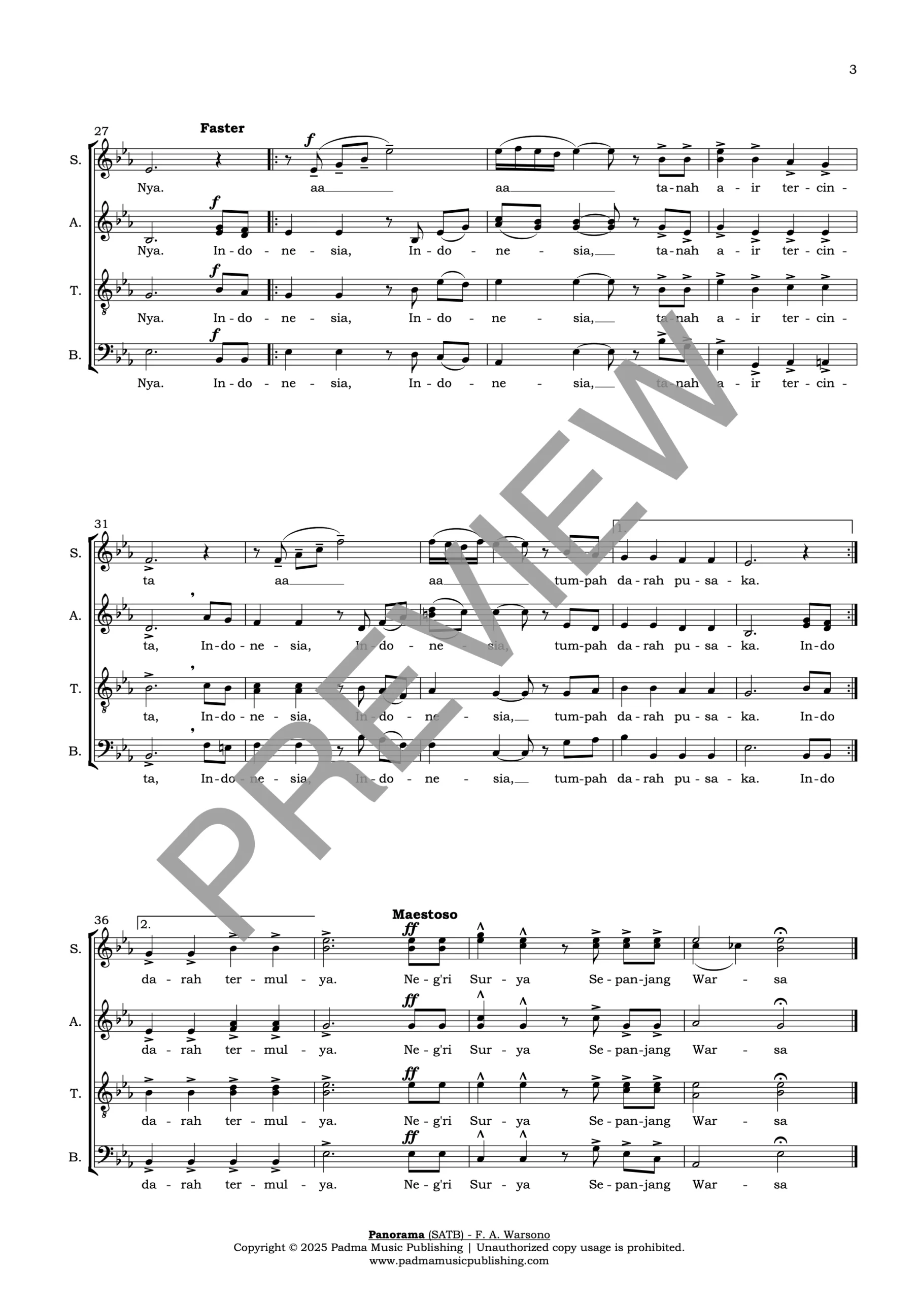 XXV-10 - Panorama (F. A. Warsono) SCORE PREVIEW - 02