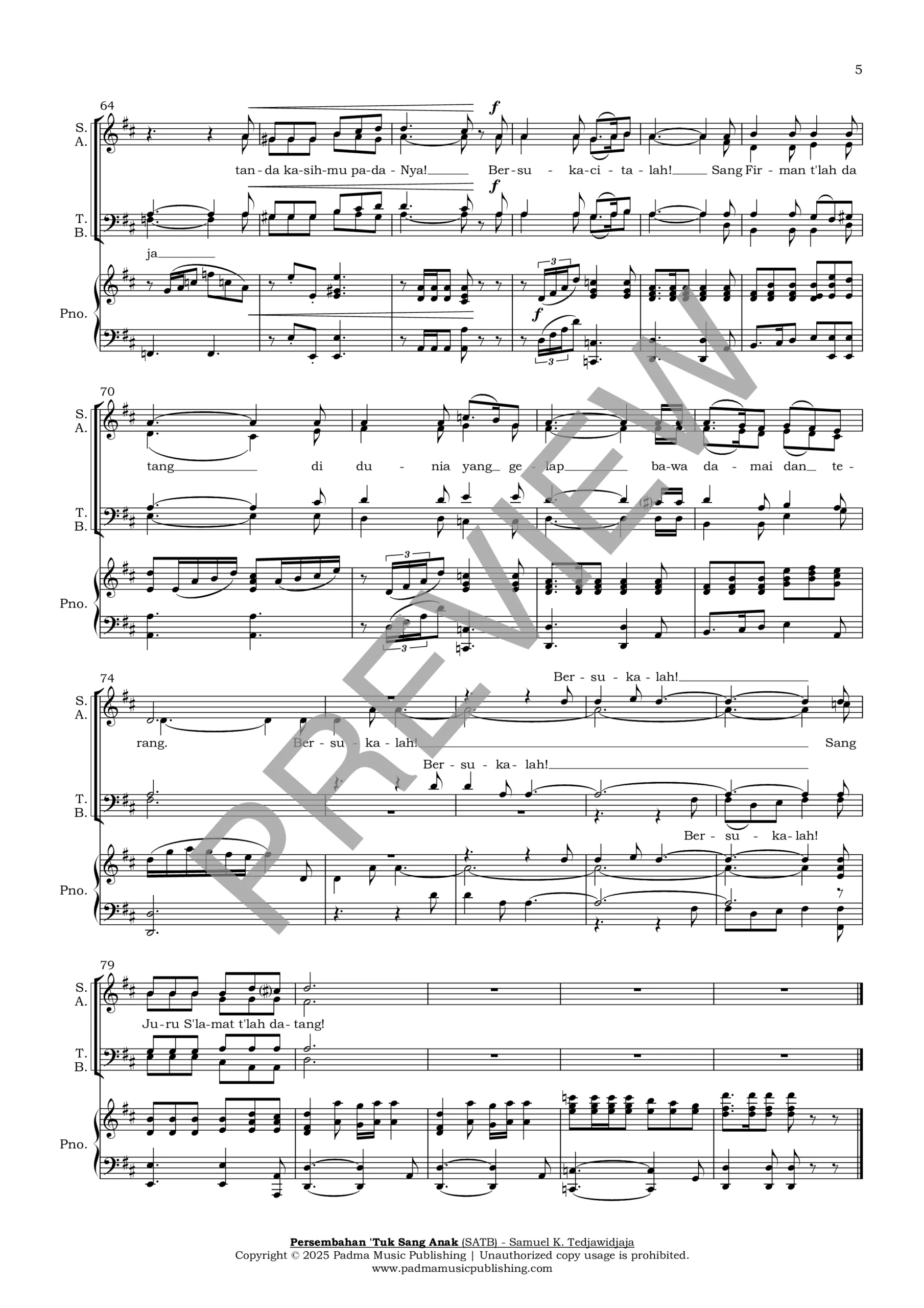 Persembahan Tuk Sang Anak (Samuel K. Tedjawidjaja) PREVIEW 2