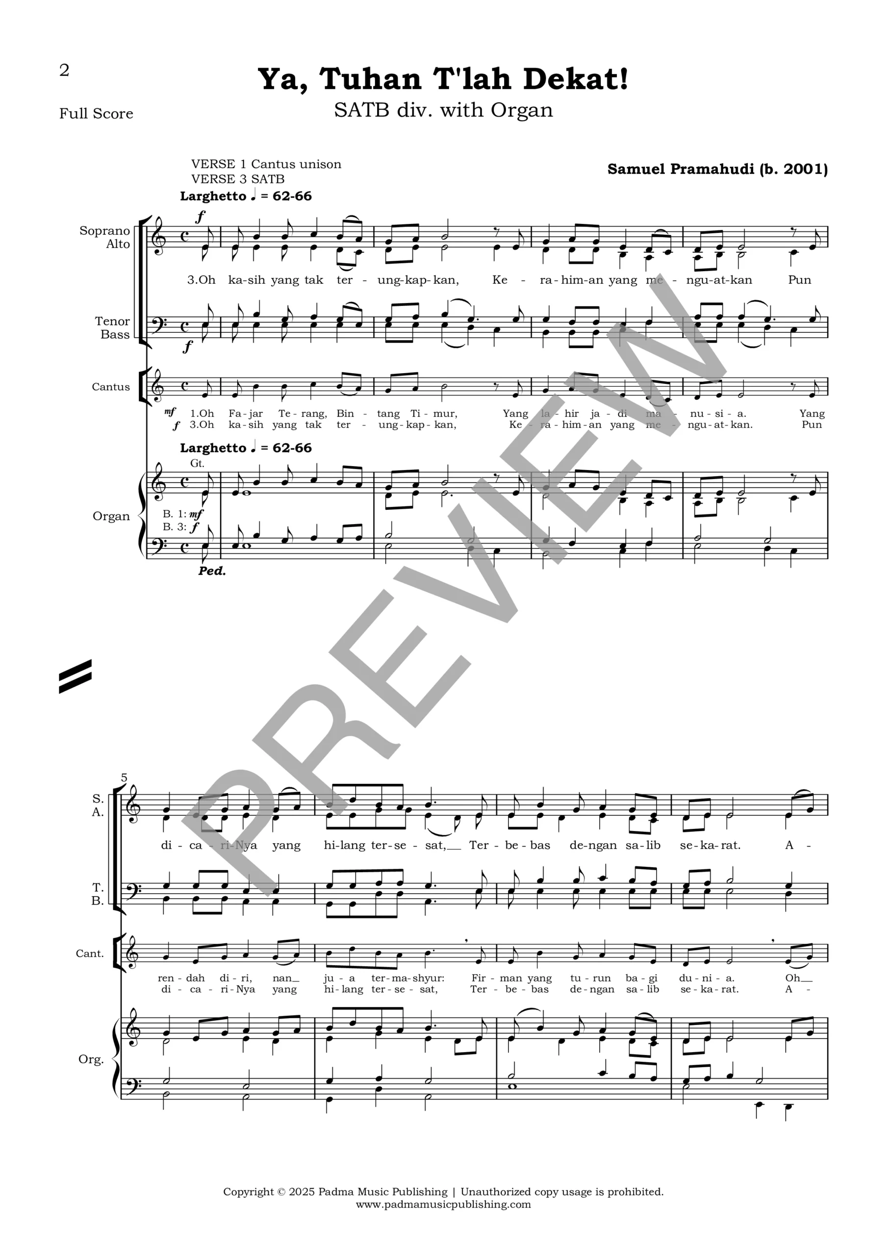 Ya, Tuhan Tlah Dekat! (Samuel Pramahudi) PREVIEW 1