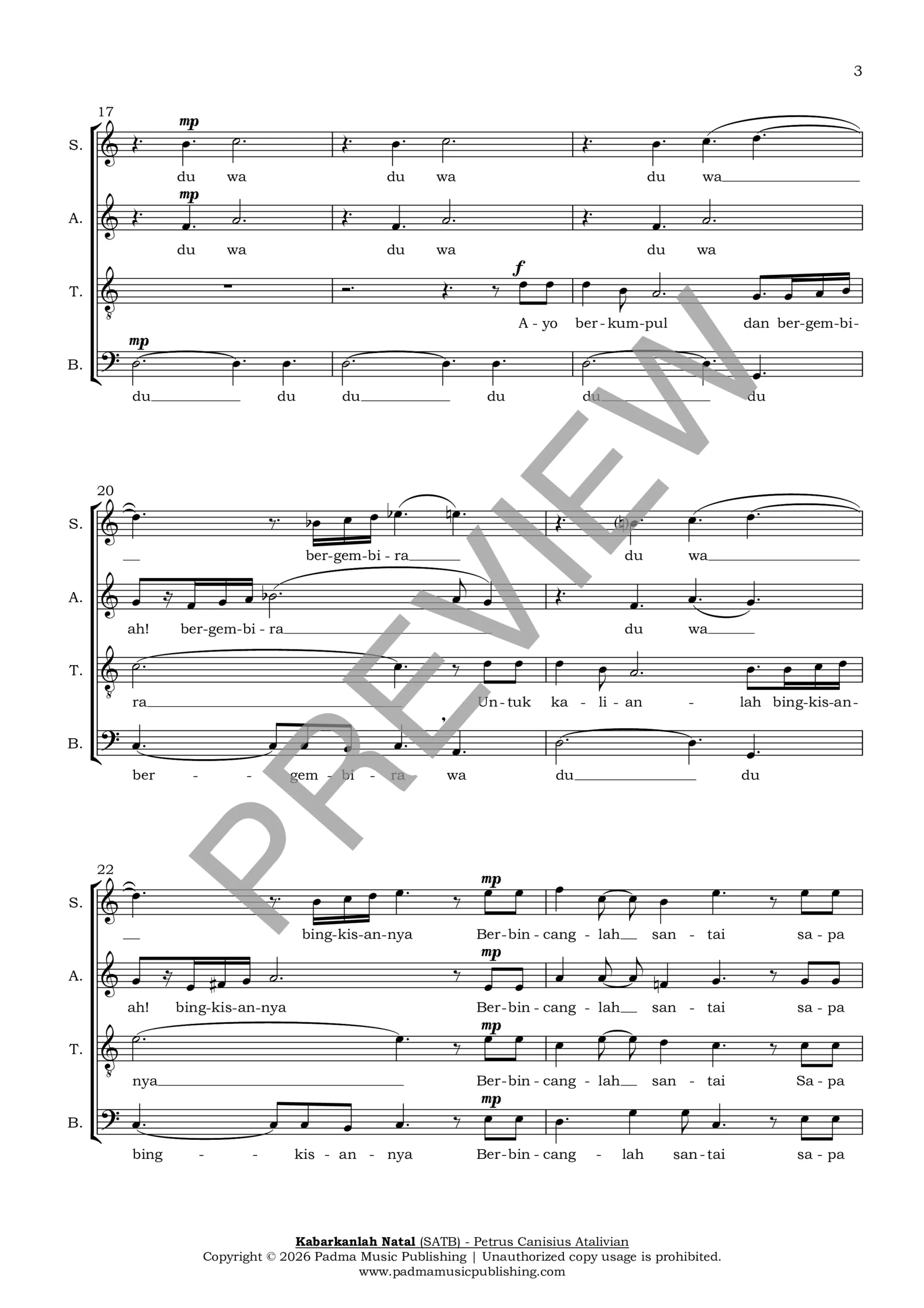 Kabarkanlah natal preview 2