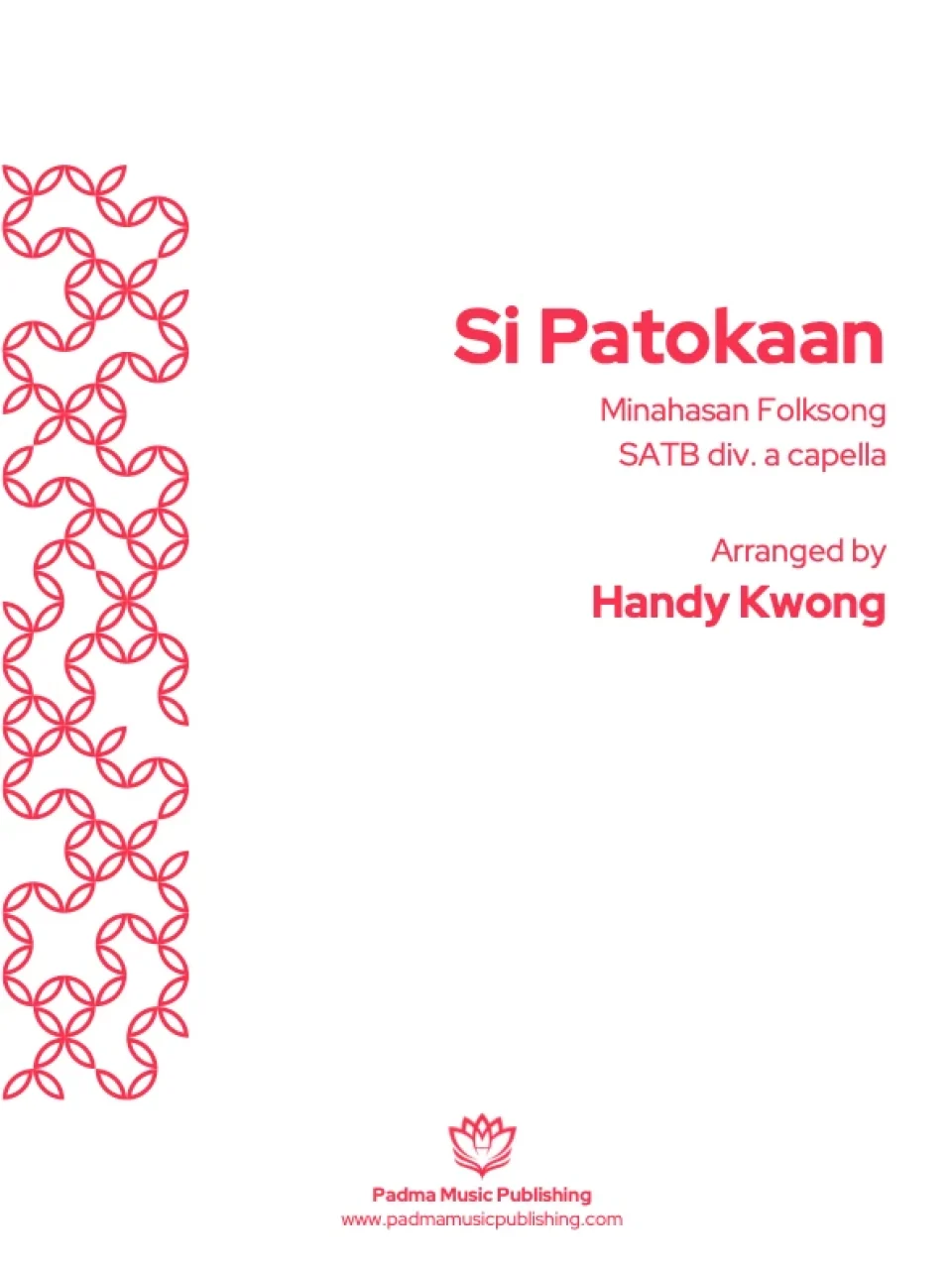 Si Patokaan (arr Handy Kwong) COVER