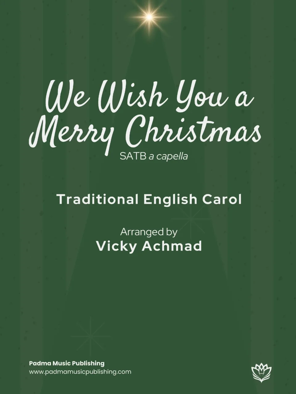 We Wish You A Merry Christmas (arr Vicky Achmad) PREVIEW cover